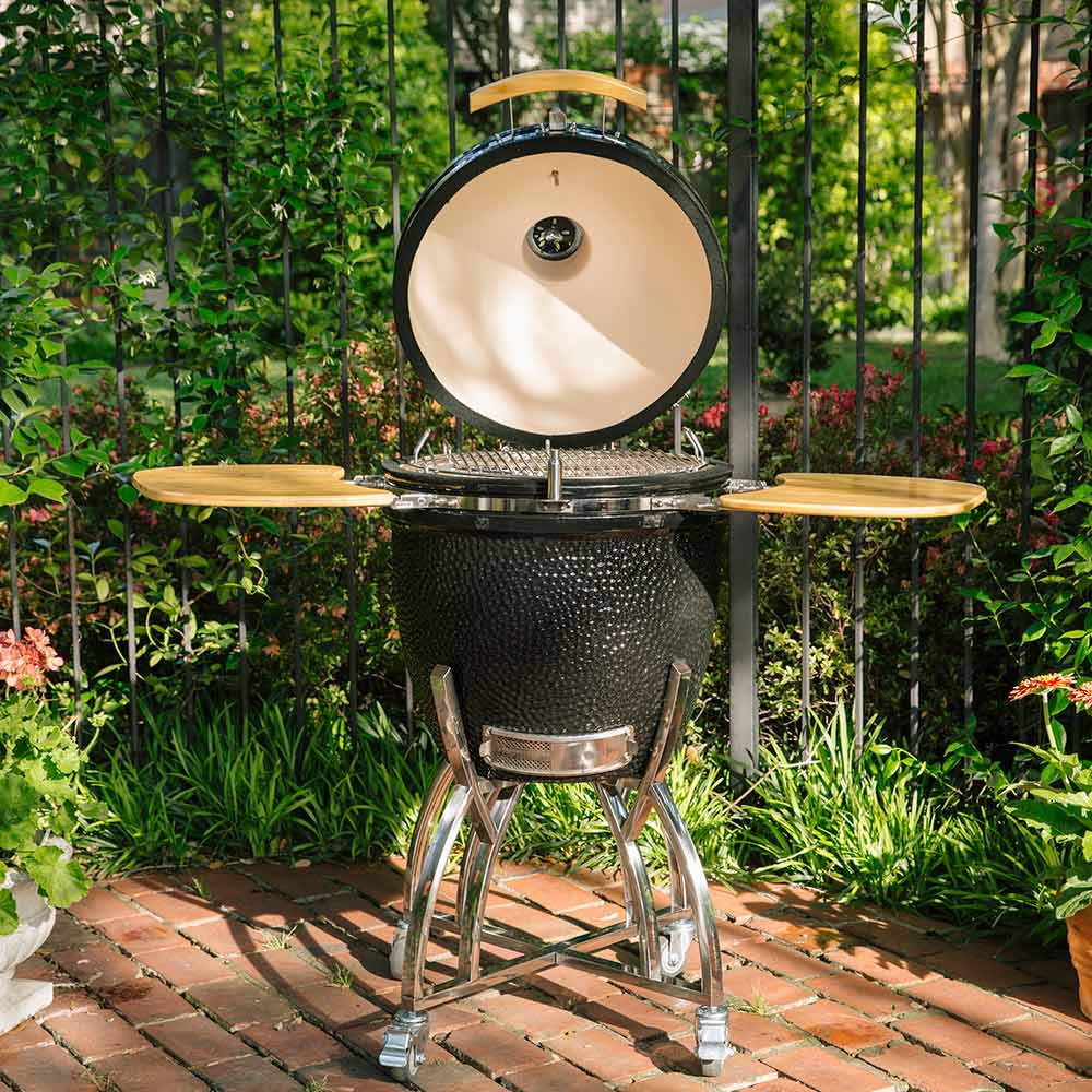 Coyote Asado Stand with Side Shelves