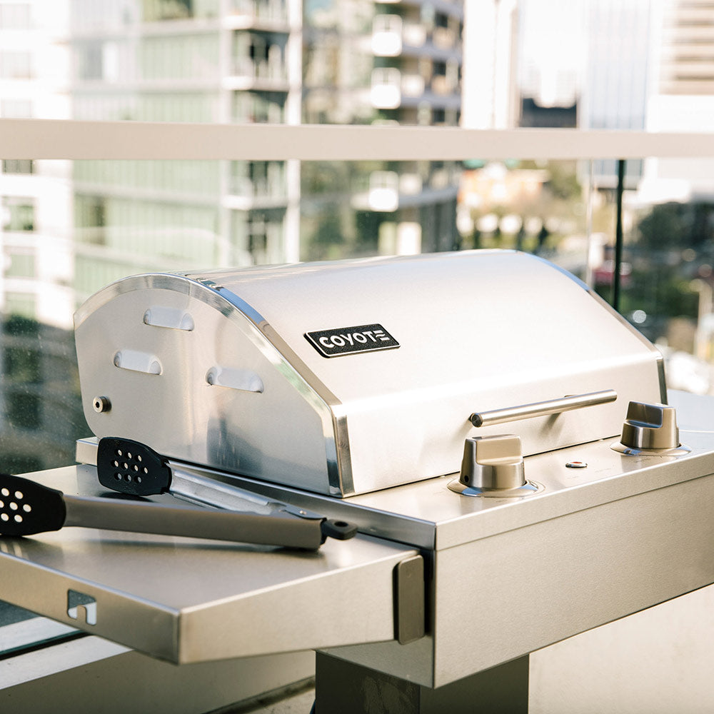 Coyote Stainless Steel Electric Grill on Pedestal (C1EL120SM-C1ELCT21)
