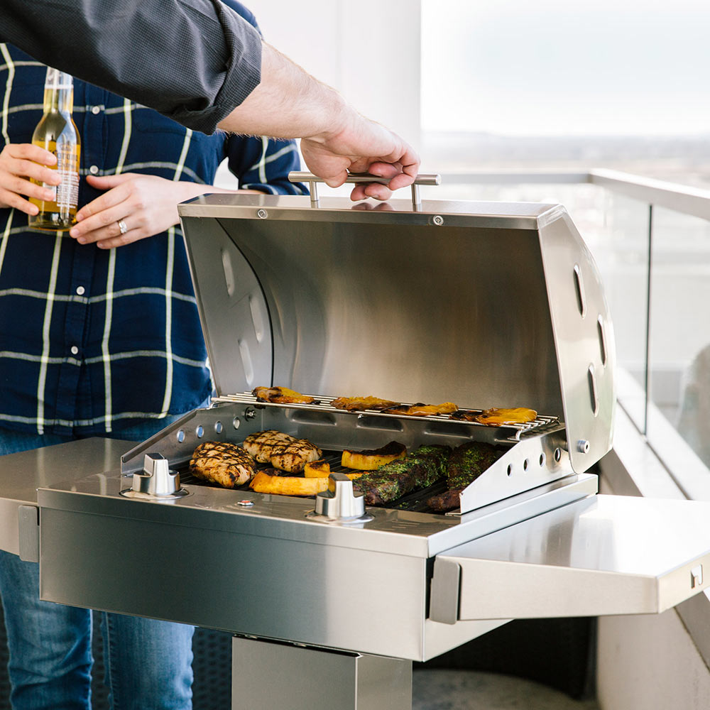 Coyote Stainless Steel Electric Grill on Pedestal (C1EL120SM-C1ELCT21)