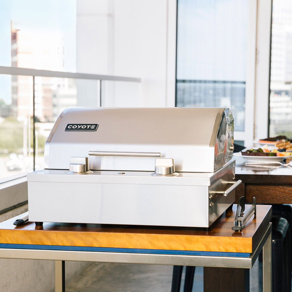 Coyote Stainless Steel Built-In or Tabletop Electric Grill