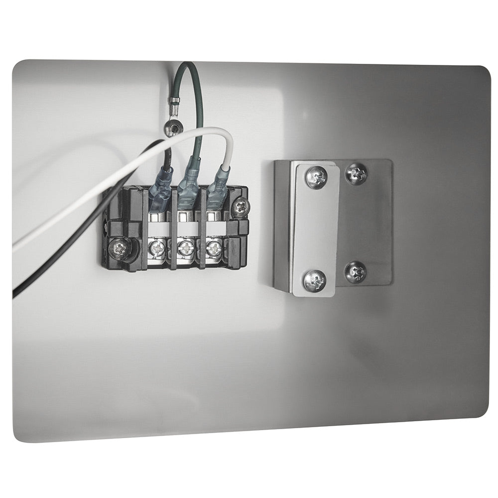 Warming drawer interior control box with wiring and terminal block