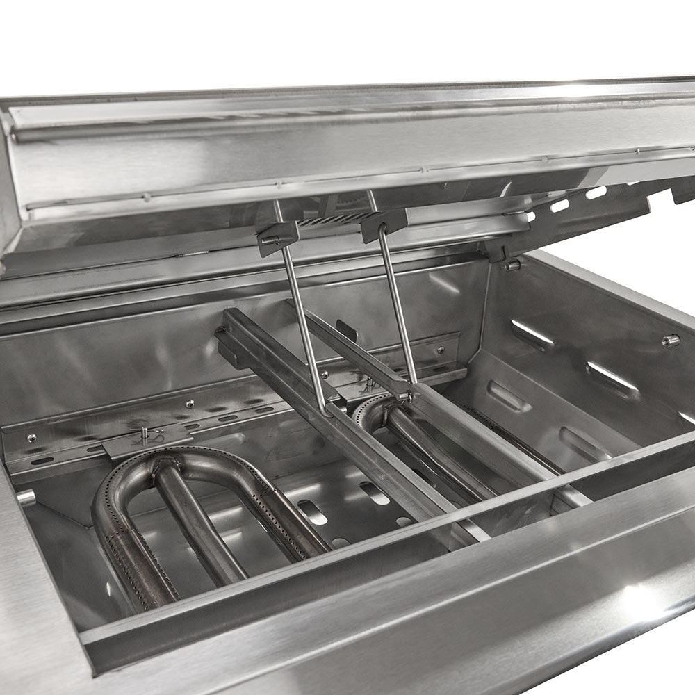 Coyote Stainless Steel Freestanding 50-Inch Gas and Flat Top Combo Grill