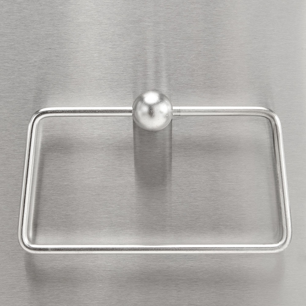 Stainless steel drip tray with rounded front rail