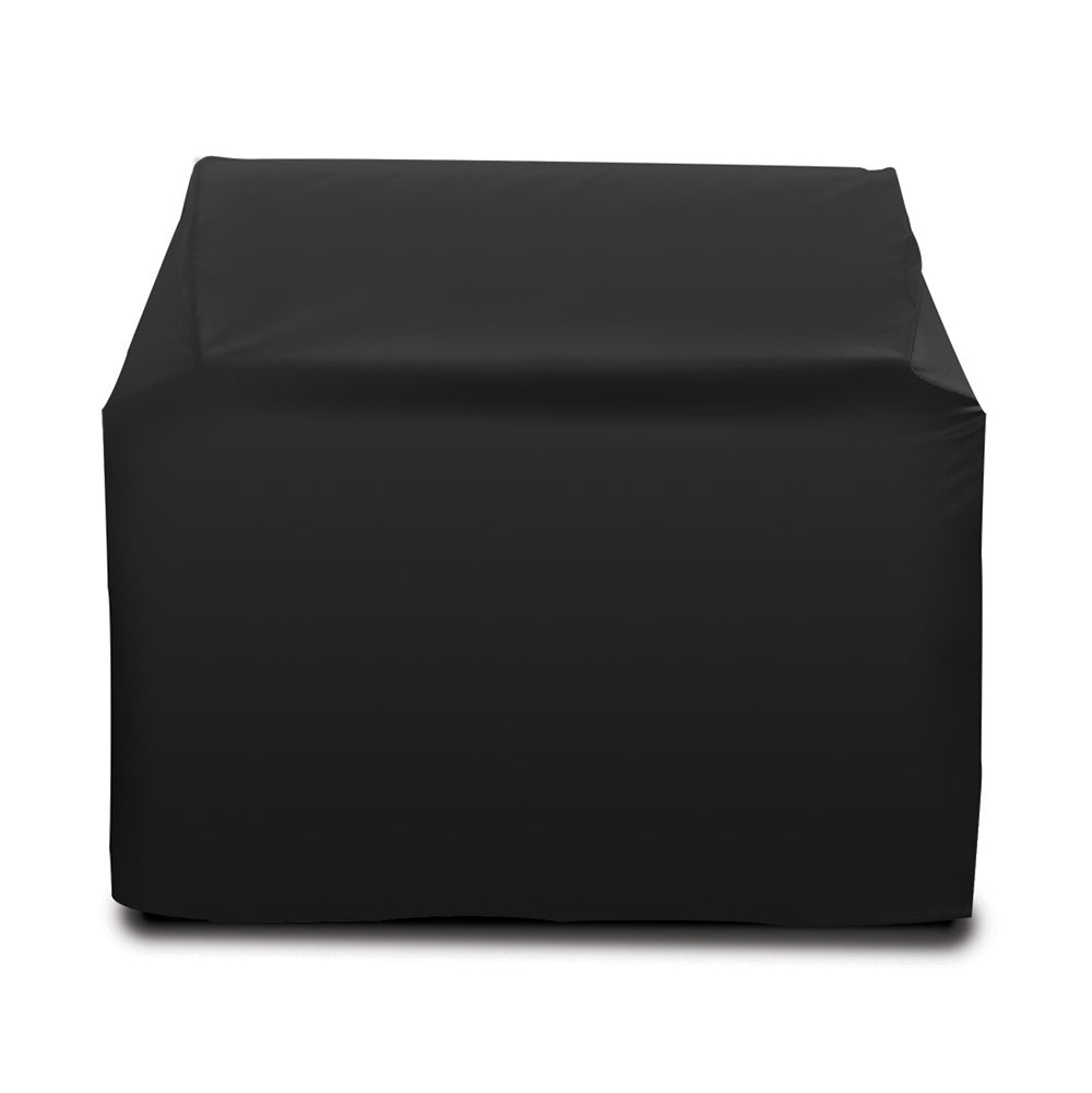 Freestanding grill cover, 30-inch dark protective cover with tailored drape
