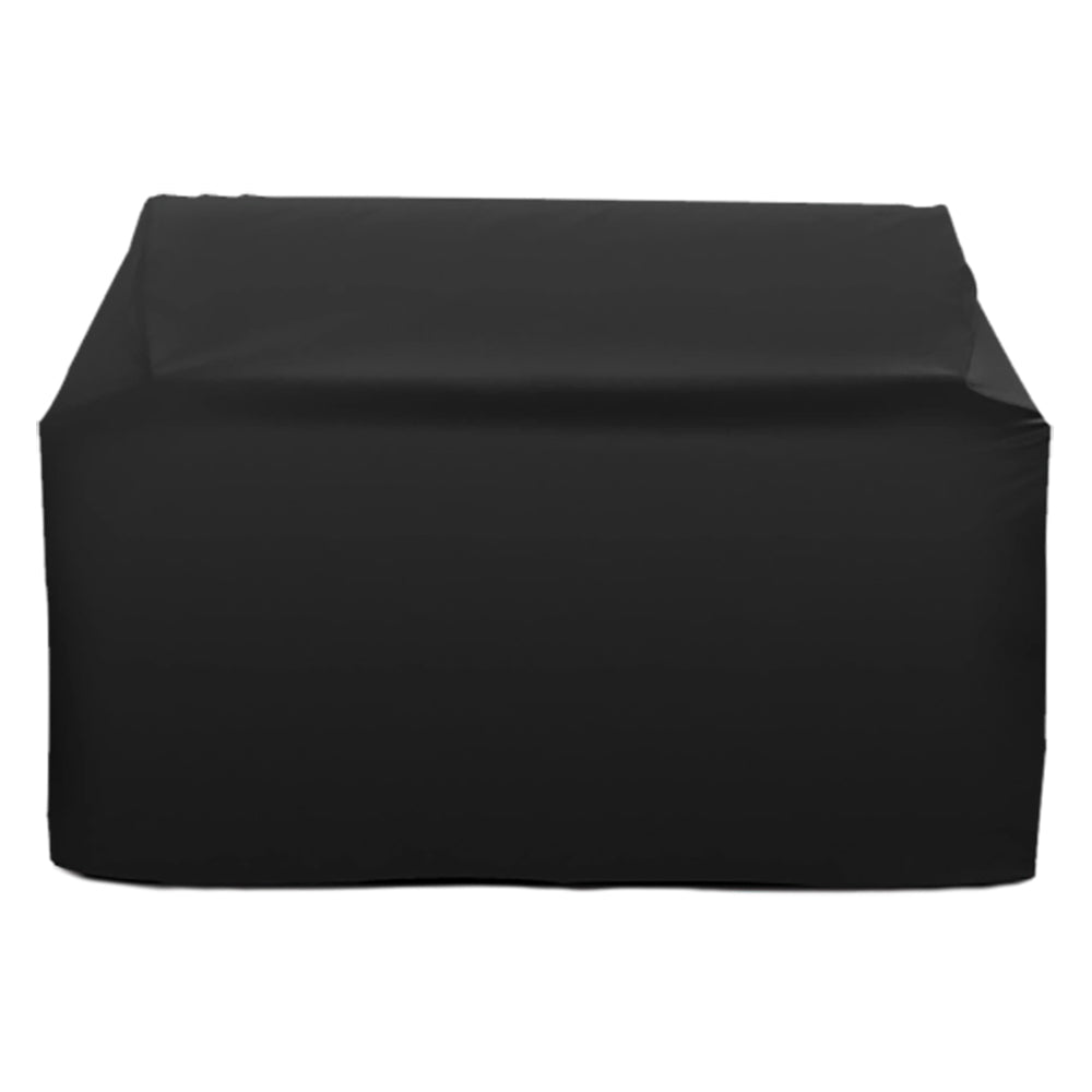 Black freestanding grill cover for 40-inch grill with fitted top