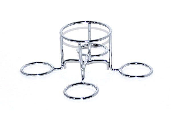 Beer can chicken roaster stand, chrome wire rack