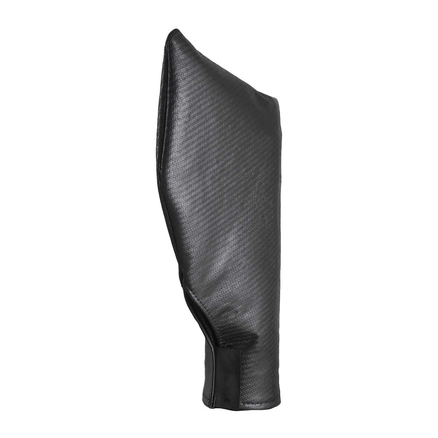 Carbon fiber vinyl kegerator tap head cover, dark gray, tall tapered shape