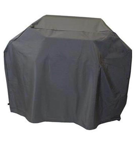 Universal full-length vinyl cover, dark gray, fitted over a boxy item