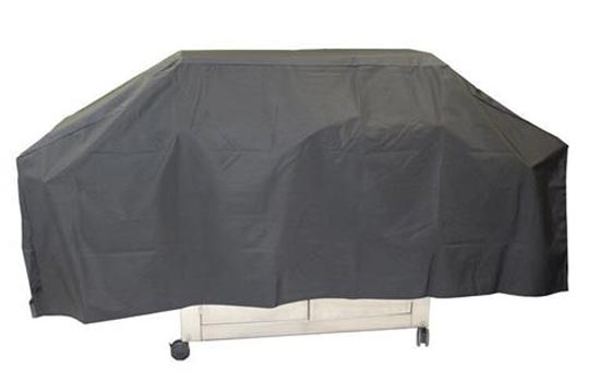 Universal full length vinyl cover, dark gray, fitted protective cover for patio furniture