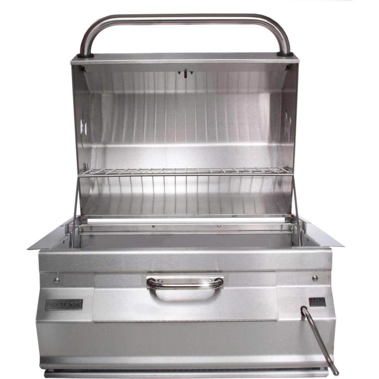 Fire Magic Legacy 30-Inch Built-In Charcoal Grill with Smoker Oven/Hood
