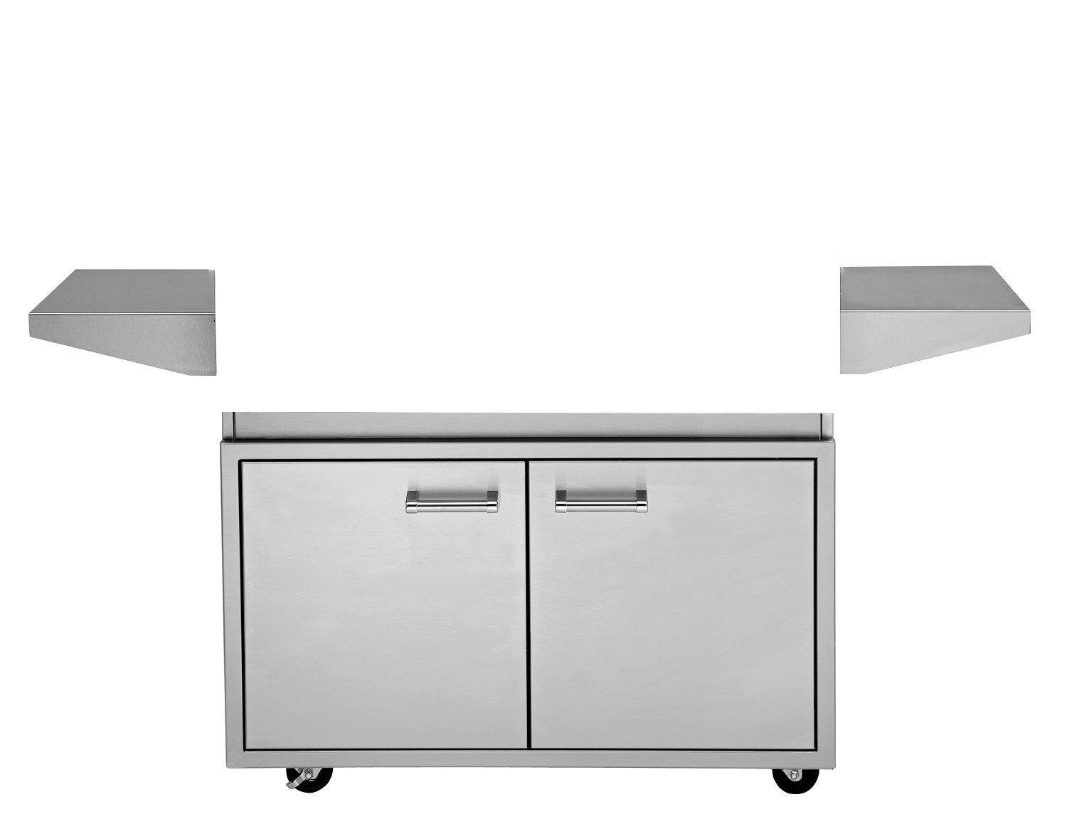 Delta Heat 38-inch grill base cabinet with two front doors and pull handles