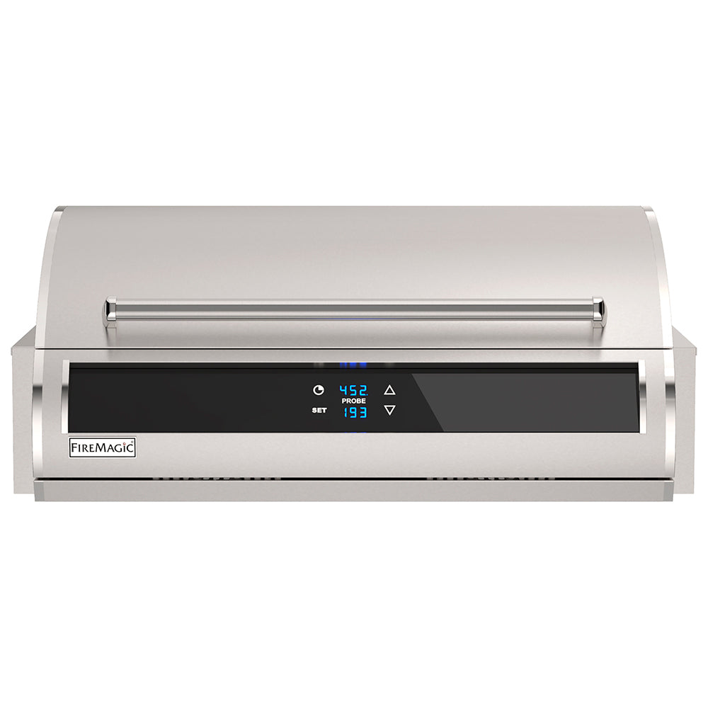 Fire Magic built-in electric grill with front control panel and heating bar