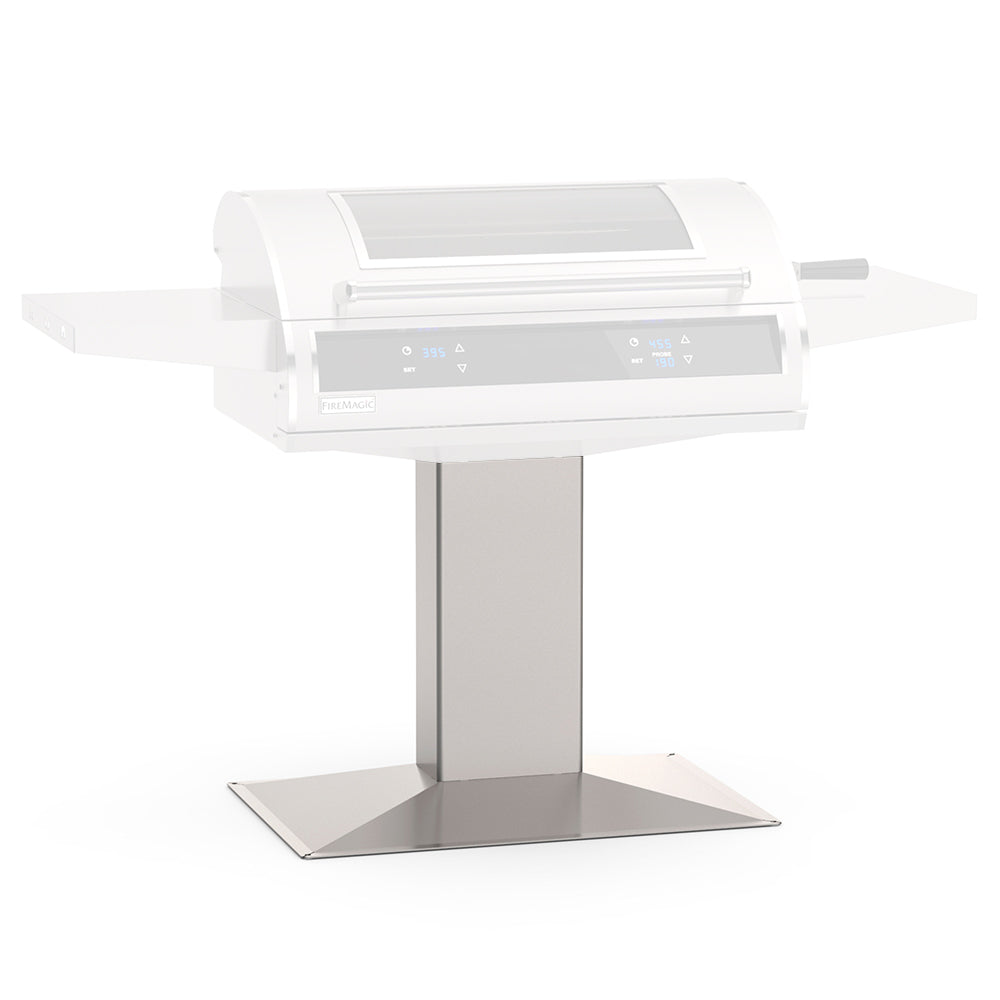 32-inch patio post mount grill base with square post and metal base plate