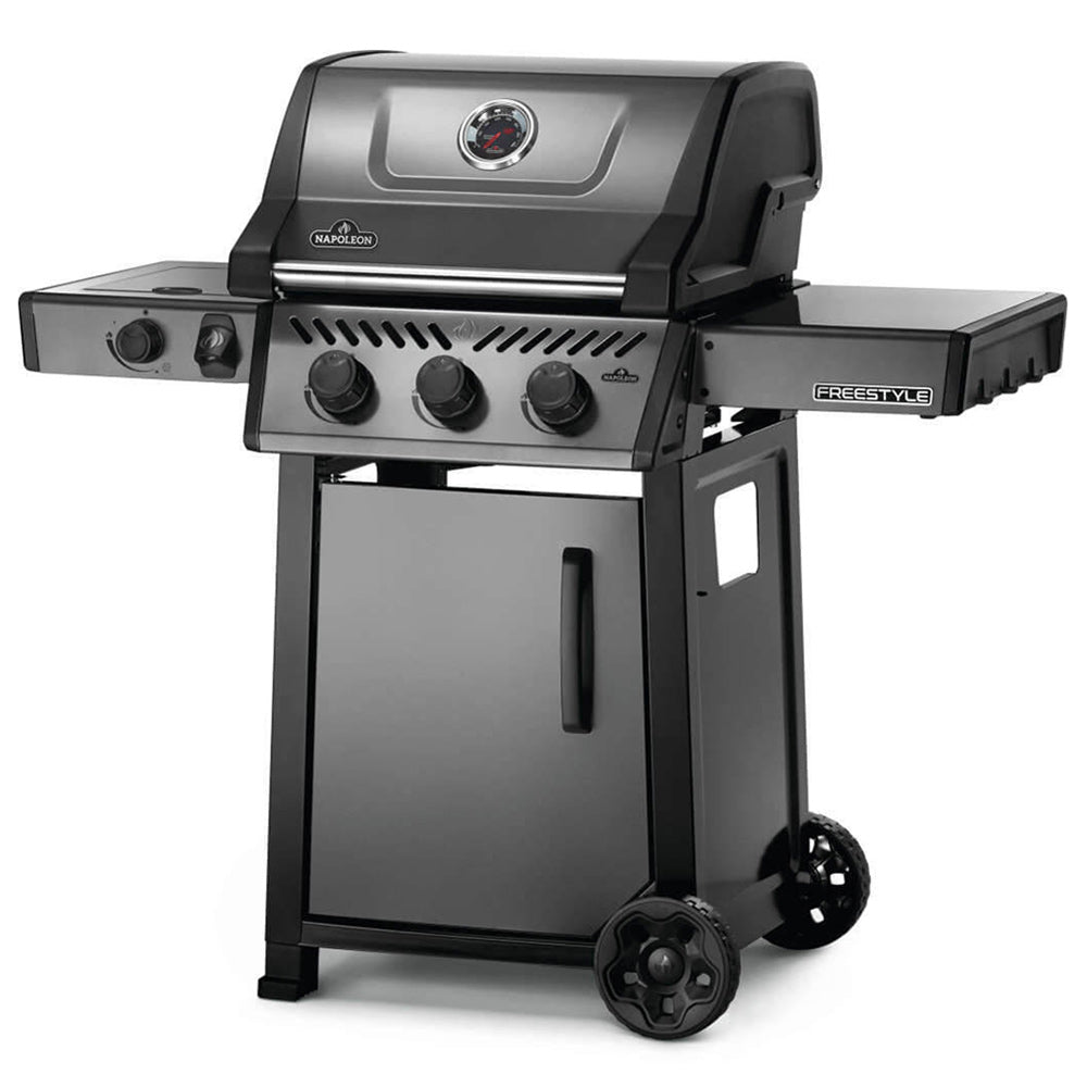 Napoleon Freestyle 365 Gas Grill on Cart with Side Range Burner, Propane