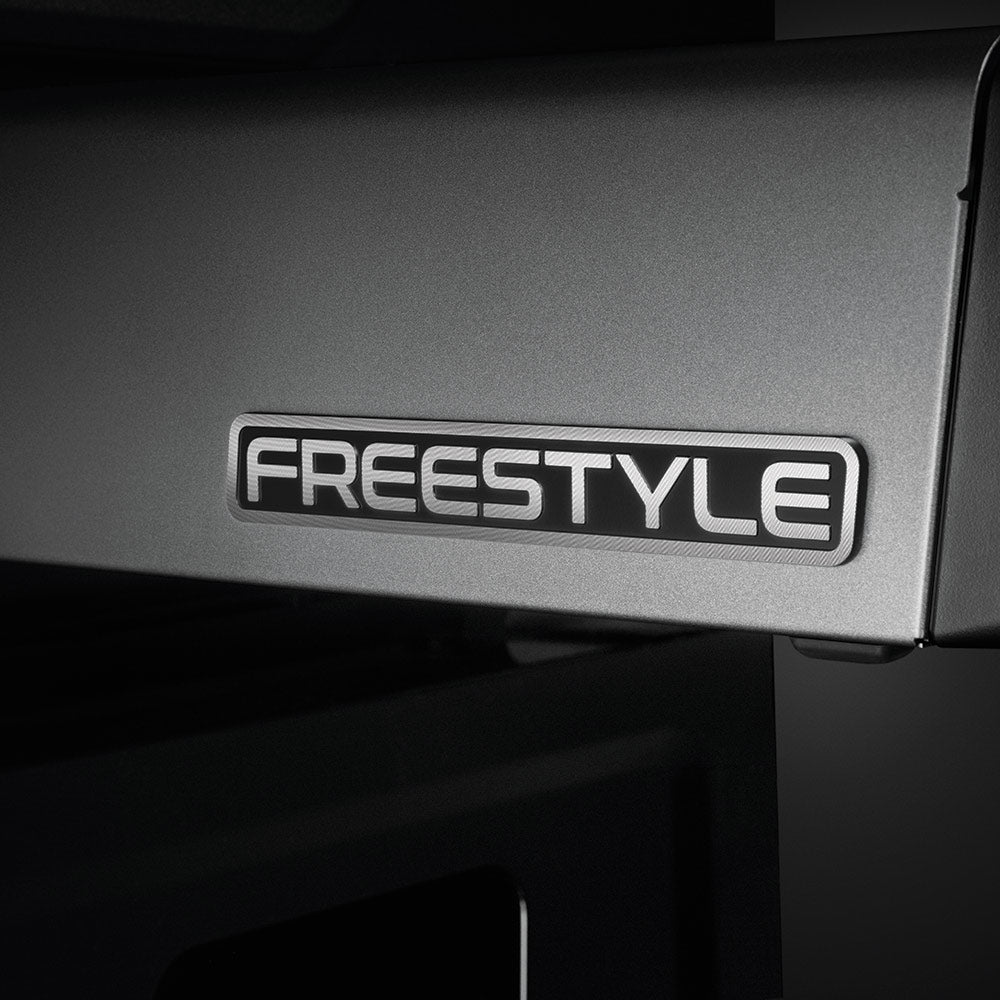 FREEstyle label on Napoleon gas grill lid