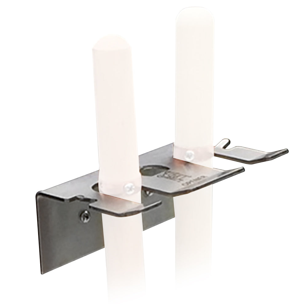 HPC Fire pizza oven utensil holder bracket with two light posts