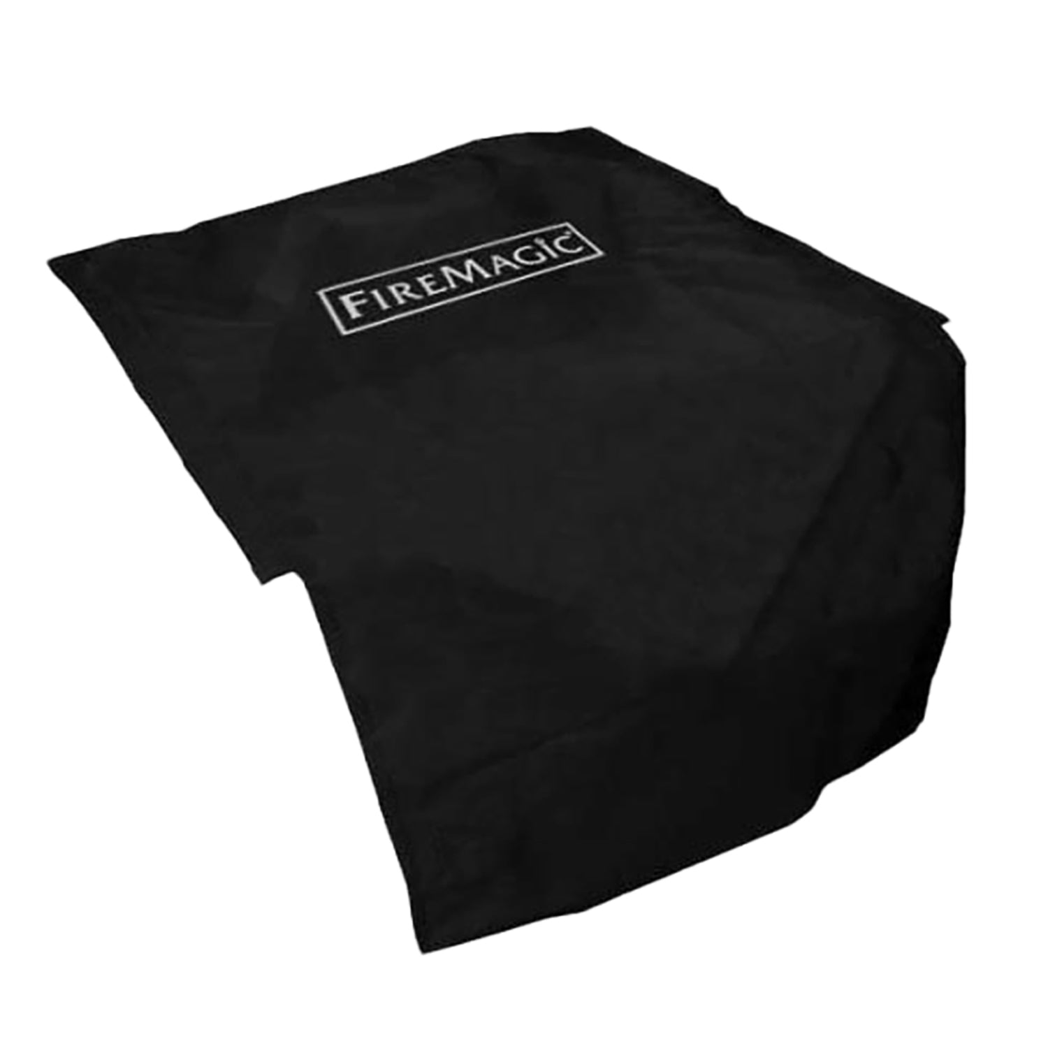 Black vinyl cover with FIRE MAGIC logo for refreshment center