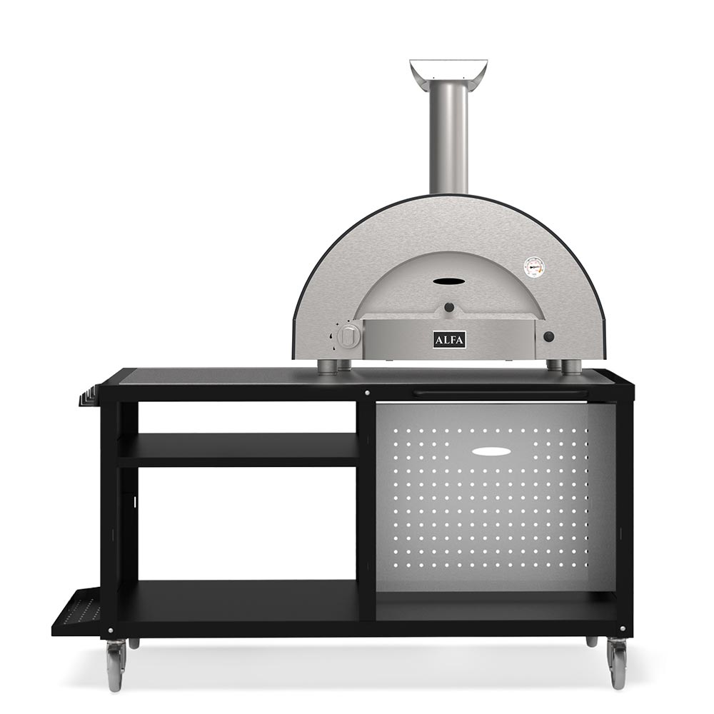 Alfa Classico 2 Pizze Gas Pizza Oven with Cooking Station