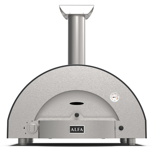 Alfa 2 Pizze 38-Inch Ardesia Gray Countertop Gas Pizza Oven