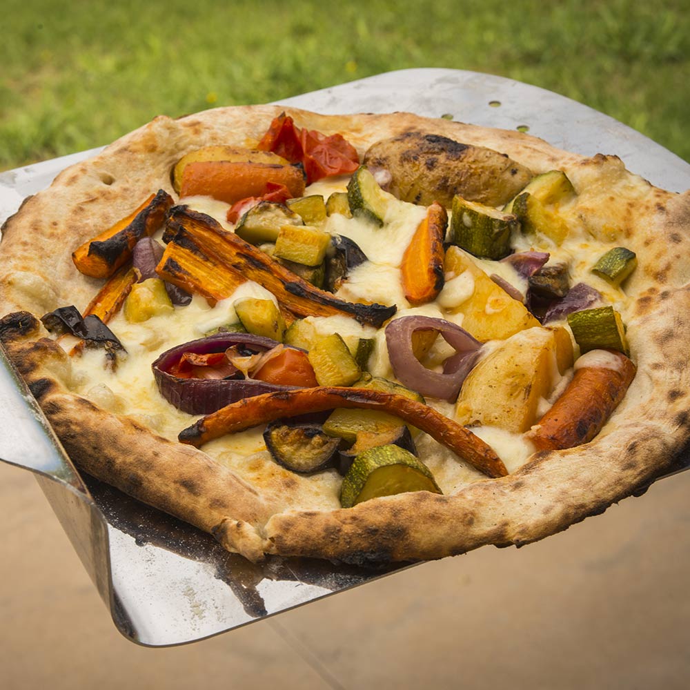 Alfa FXONE-LRAM Nano 23-Inch Wood-Fired Pizza Oven on Cart