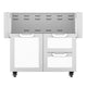 Double drawer and door cart, white cabinet with two drawers and one door panel