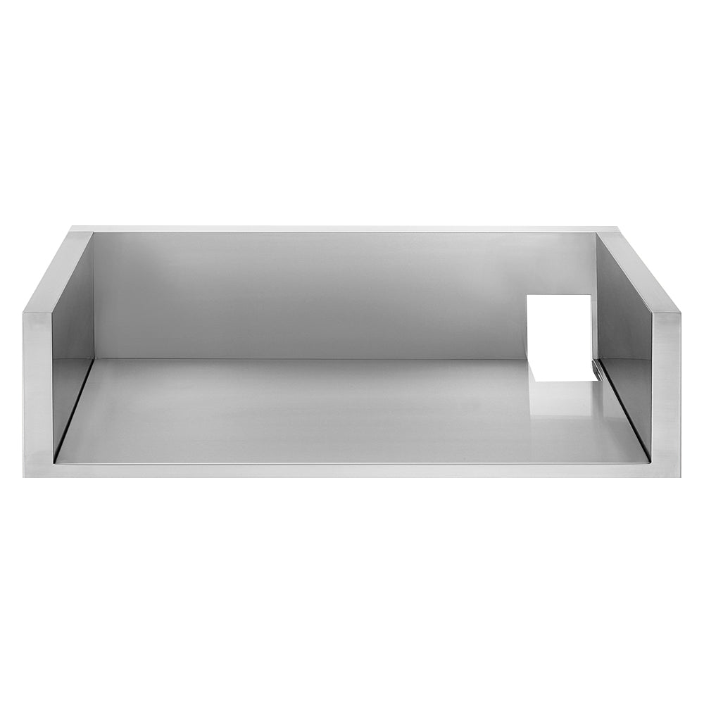 Insulating jacket for 42-inch grill, rectangular open frame with side walls