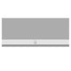 Outdoor ventilation hood, medium gray front panel with centered control badge