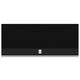 Outdoor ventilation hood, dark front panel with centered control badge