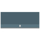 Outdoor ventilation hood, stainless steel with gray finish and vent grille bottom.