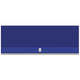 Outdoor ventilation hood, dark blue panel with front emblem