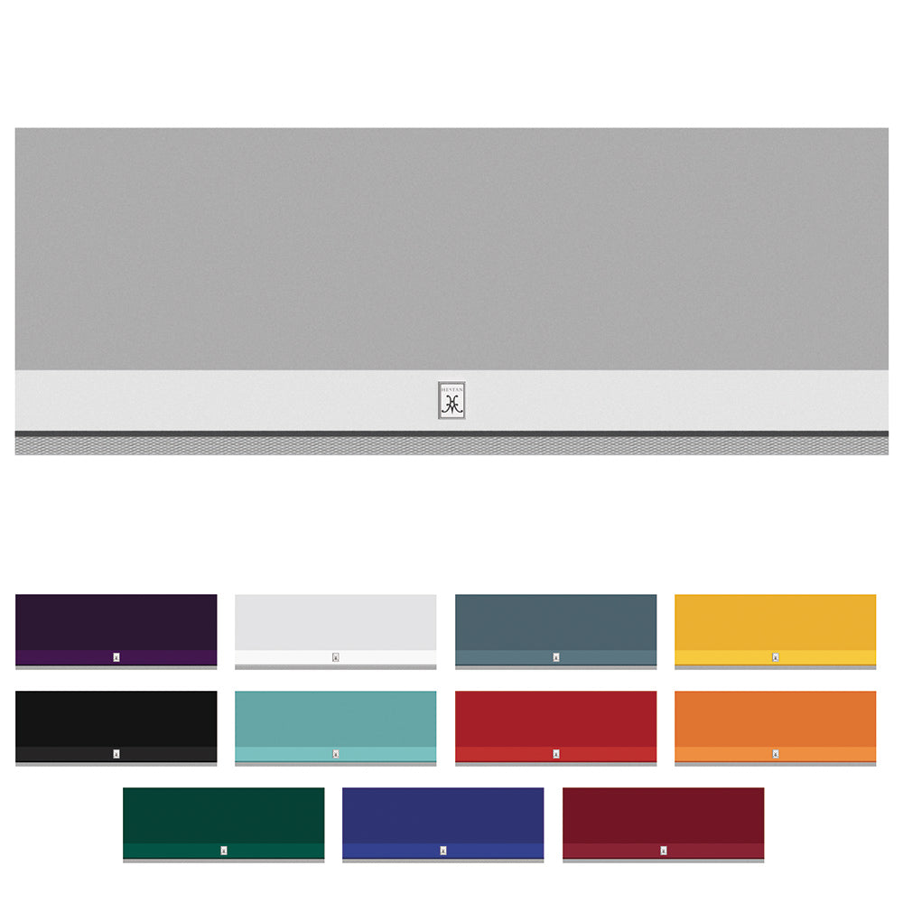 Stainless steel outdoor ventilation hood with vent control badge, gray finish