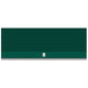 Outdoor ventilation hood, dark green panel with front emblem