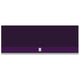 Stainless steel outdoor ventilation hood with vent control badge, purple finish