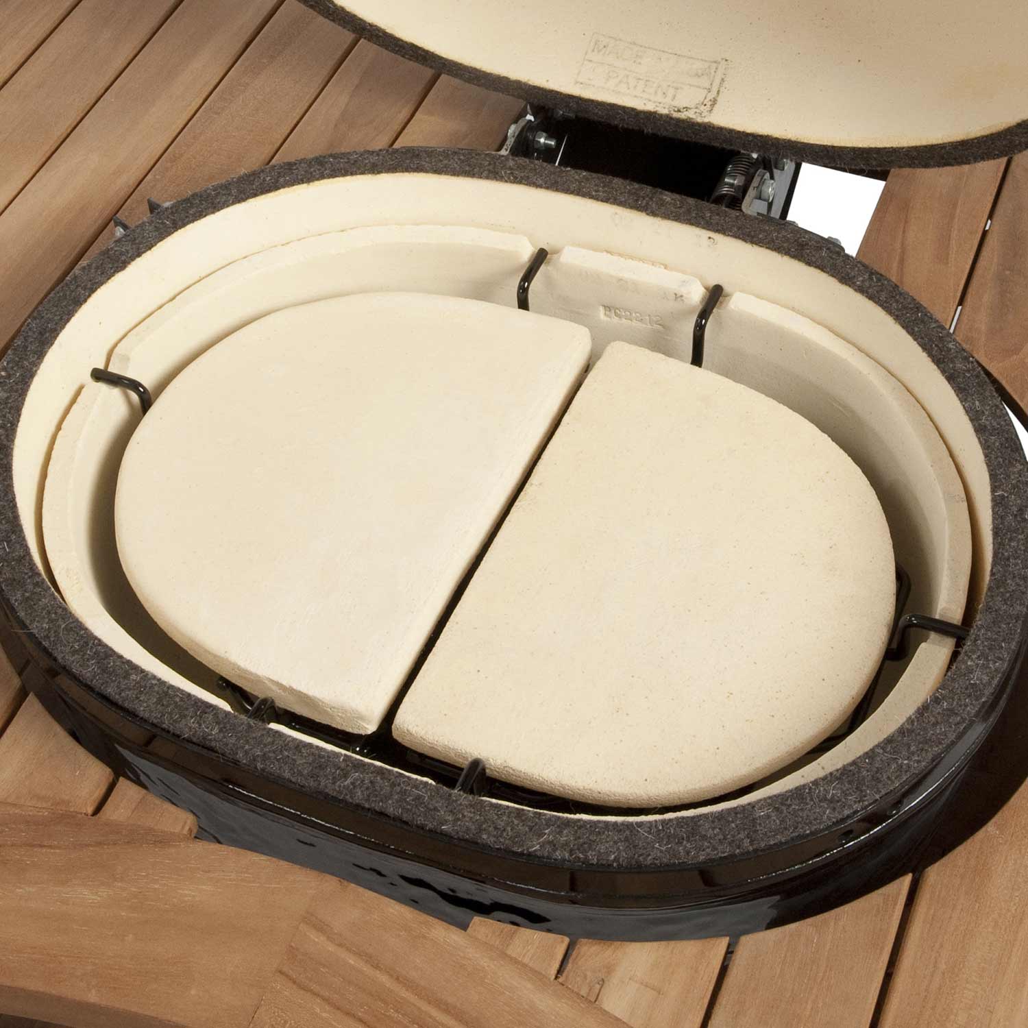 Primo Ceramic Heat Deflector Plates for Oval XL 400, Set of 2