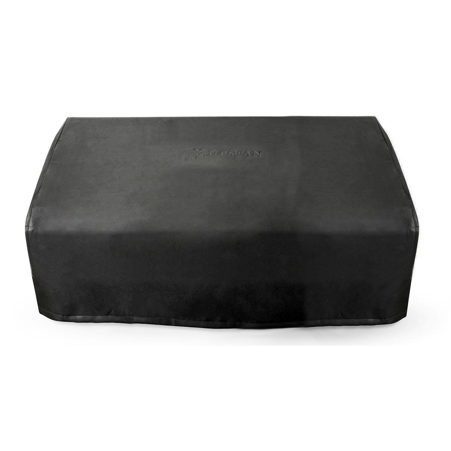 Hestan 36-inch built-in grill cover, dark gray fabric with logo on top