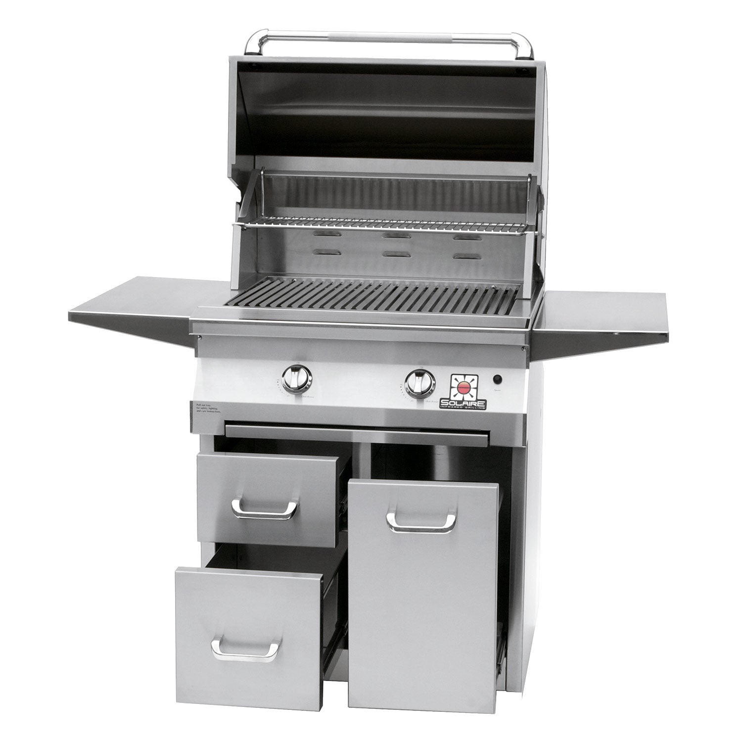 Solaire IRBQ-30 30-Inch Freestanding Grill on 3-Drawer Cart