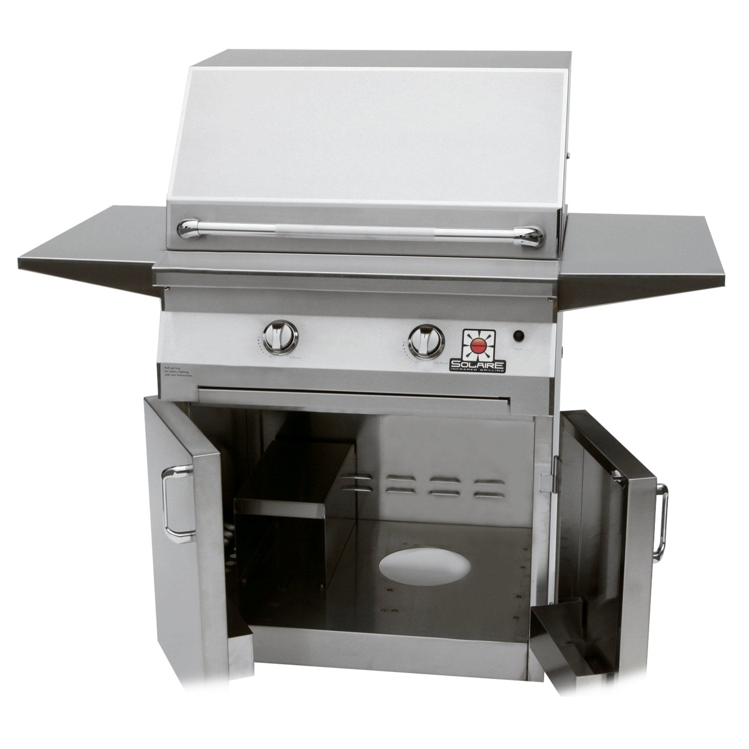 Solaire IRBQ-30 30-Inch Freestanding Grill on 2-Door Cart