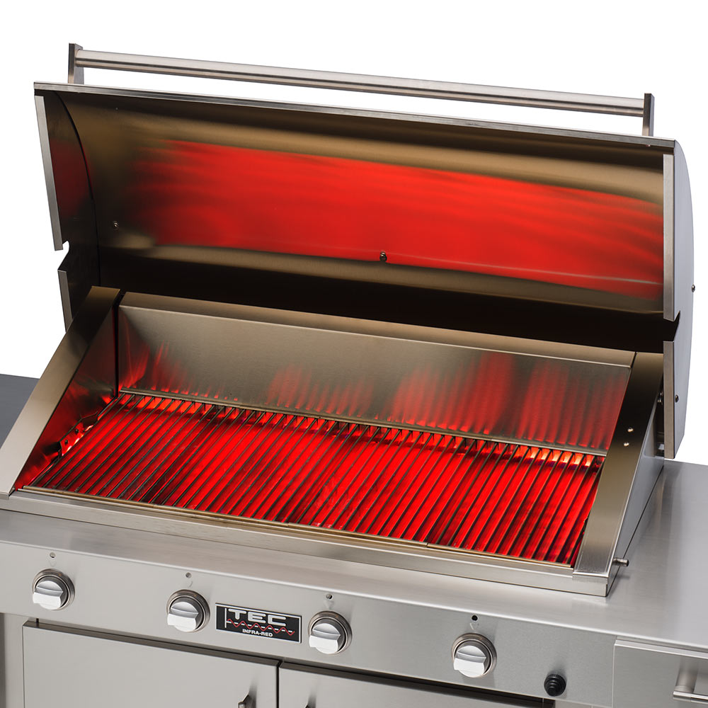 TEC Patio 1 FR Infrared Gas Grill On Pedestal, 26-Inches