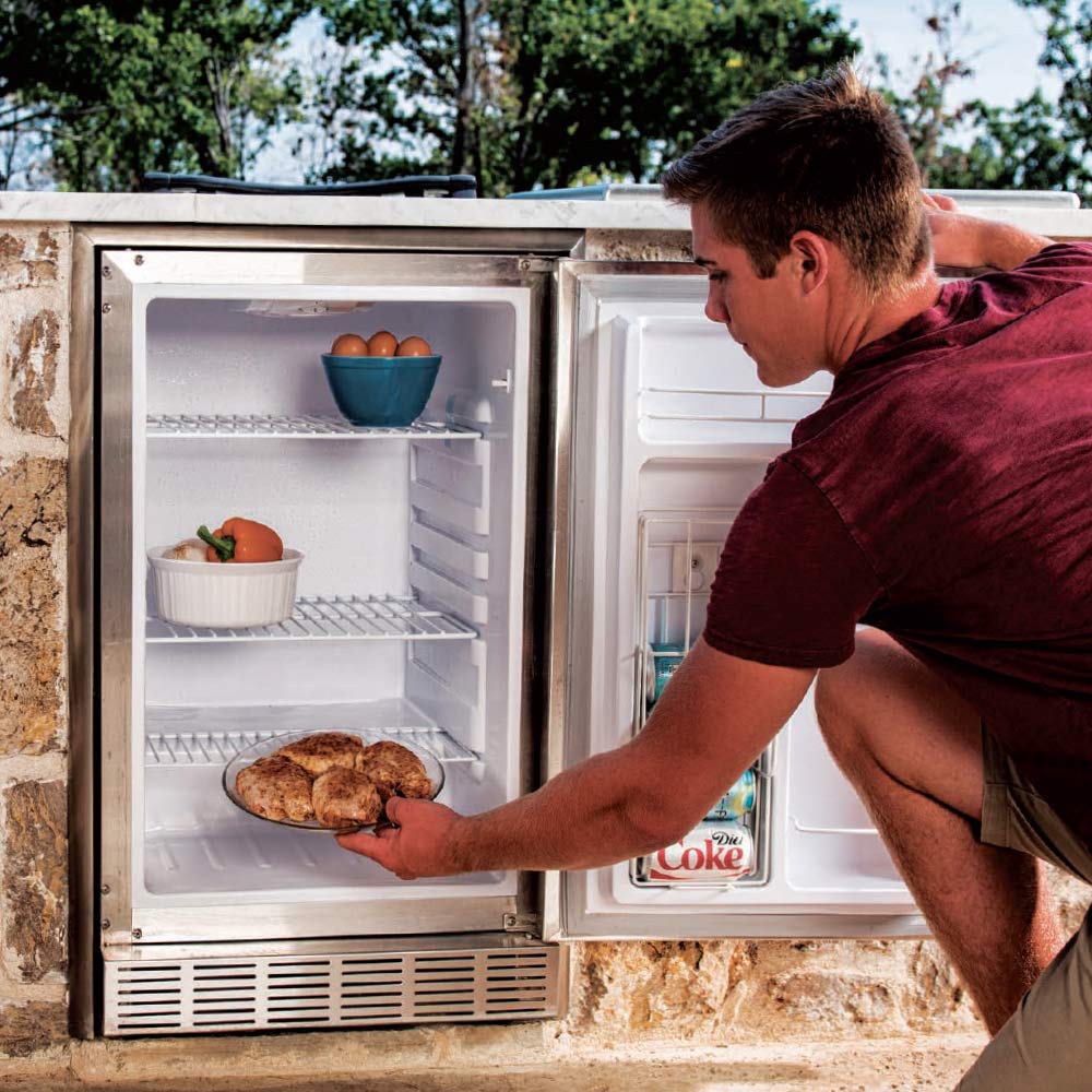 Saber Outdoor Rated Stainless Steel Refrigerator, 4.1 Cu. Ft.