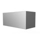 Duct cover for Pro Vent hoods, gray rectangular chimney hood
