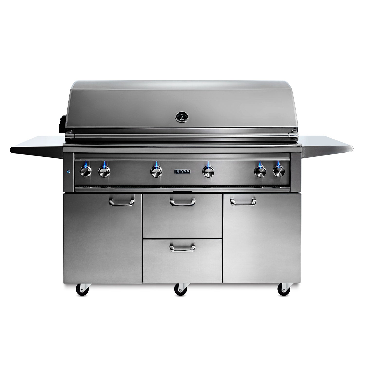 美品 CLASSIC PRO MULTILINK16/4P-20 Lynx Professional Gas Grill On Cart, 54-Inch – Kickass Grills