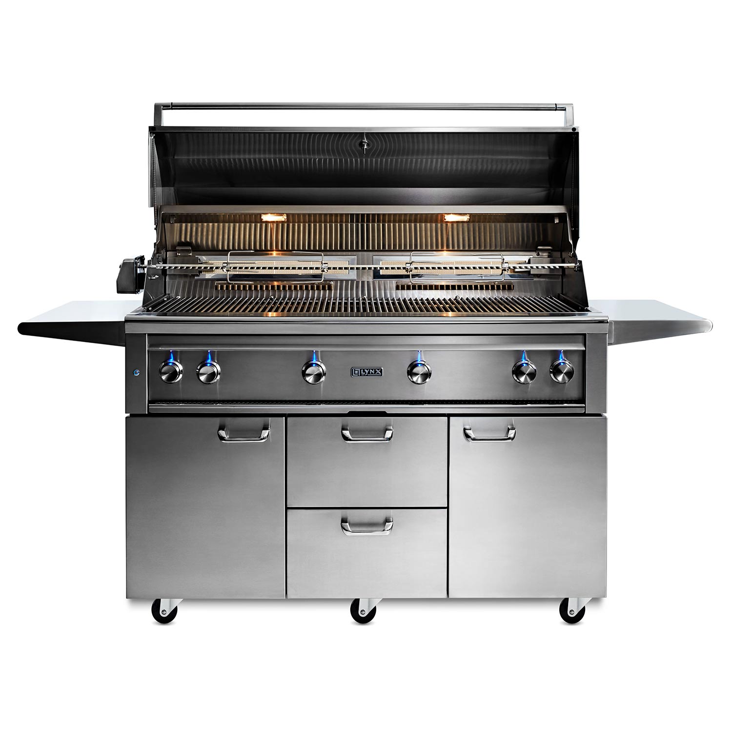 Lynx Professional Gas Grill On Cart, 54-Inch – Kickass Grills