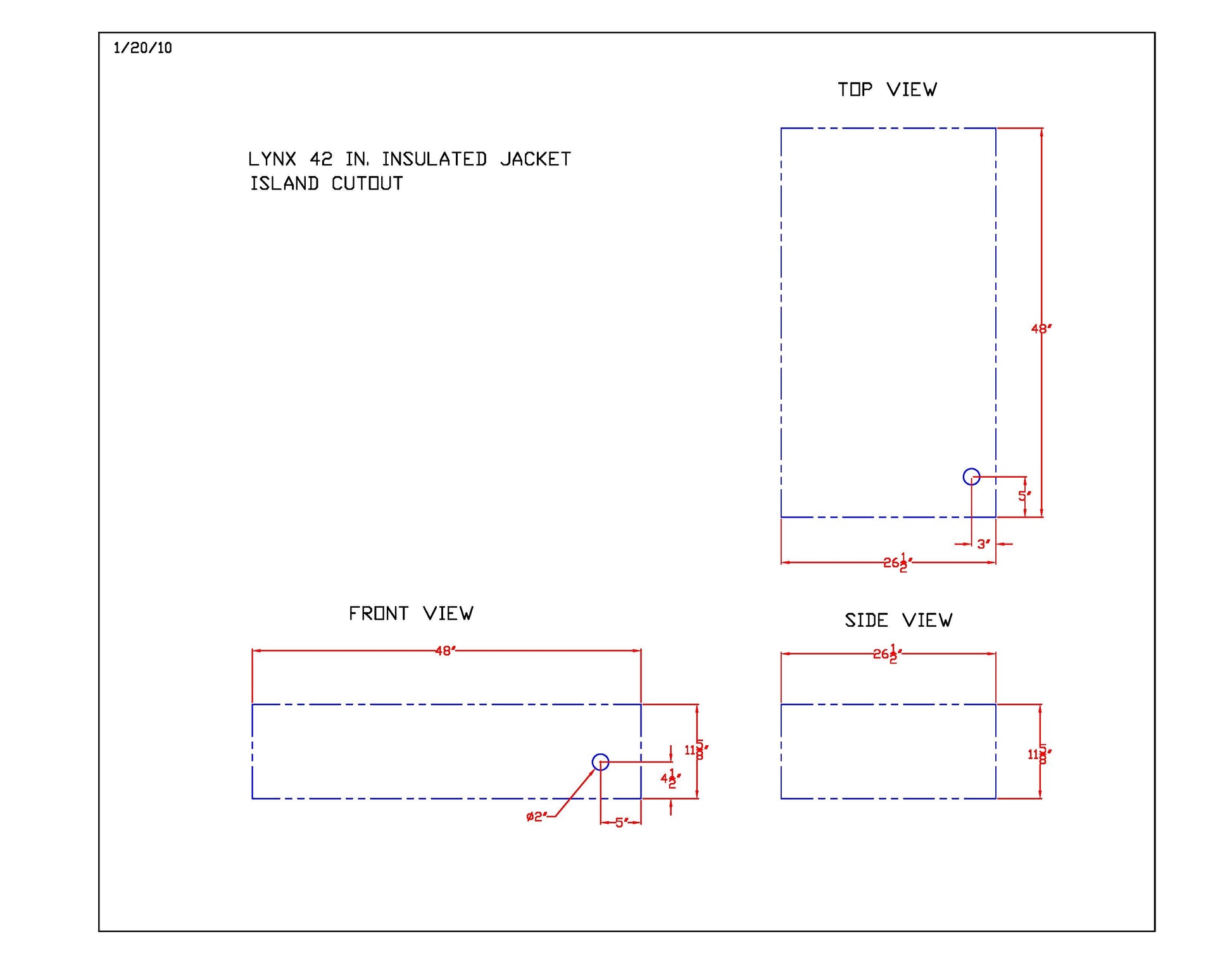 Lynx Insulated Jacket For 42-Inch Built-In Grill