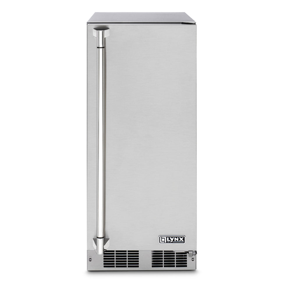 Lynx Outdoor Ice Machine, 15-Inch, Reversible Hinge