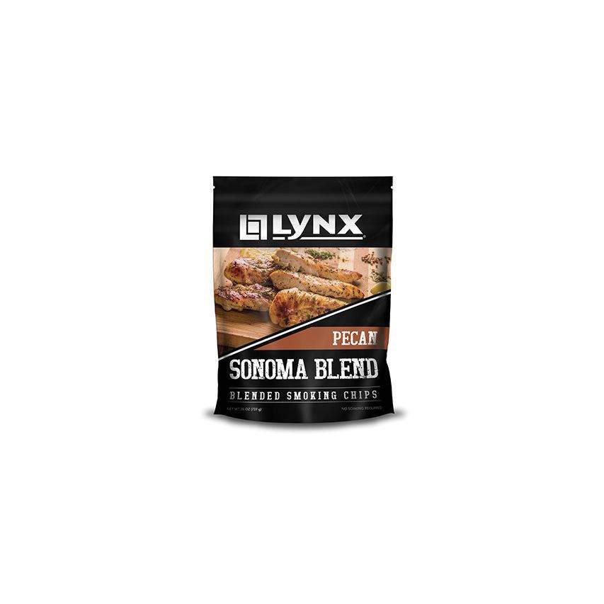 Smoker wood chip blend bag with Pecan Sonoma blend label