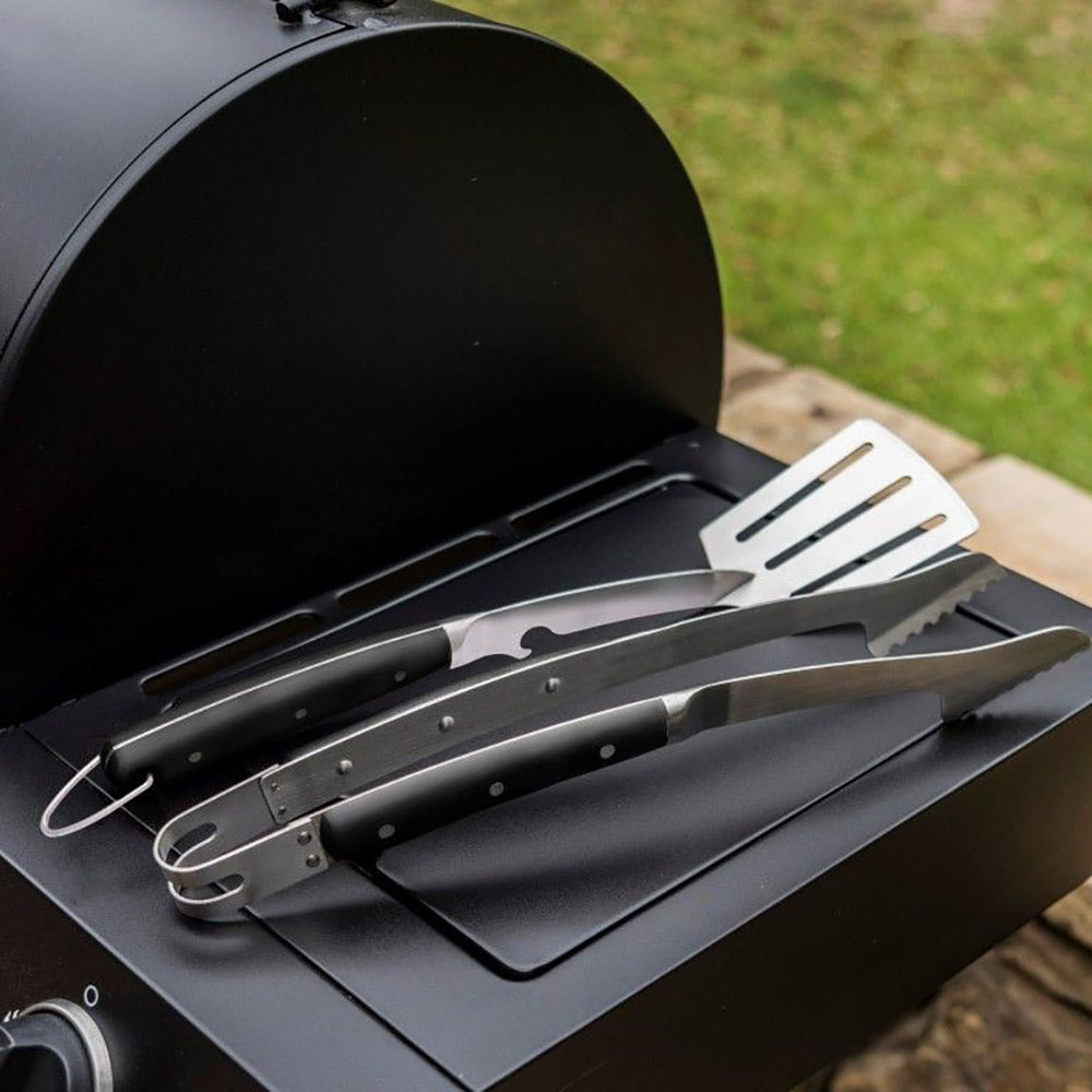 Oklahoma Joe's Blacksmith 2-Piece Tong & Spatula Tool Set