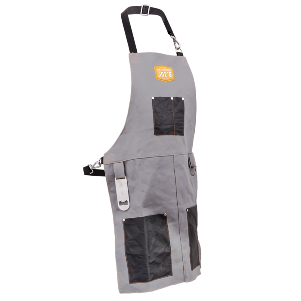 Oklahoma Joe's Canvas & Leather Smoking Apron