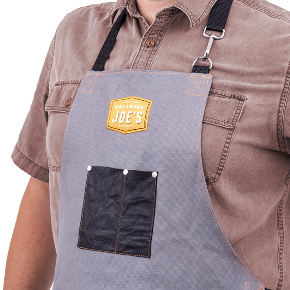 Oklahoma Joe's Canvas & Leather Smoking Apron