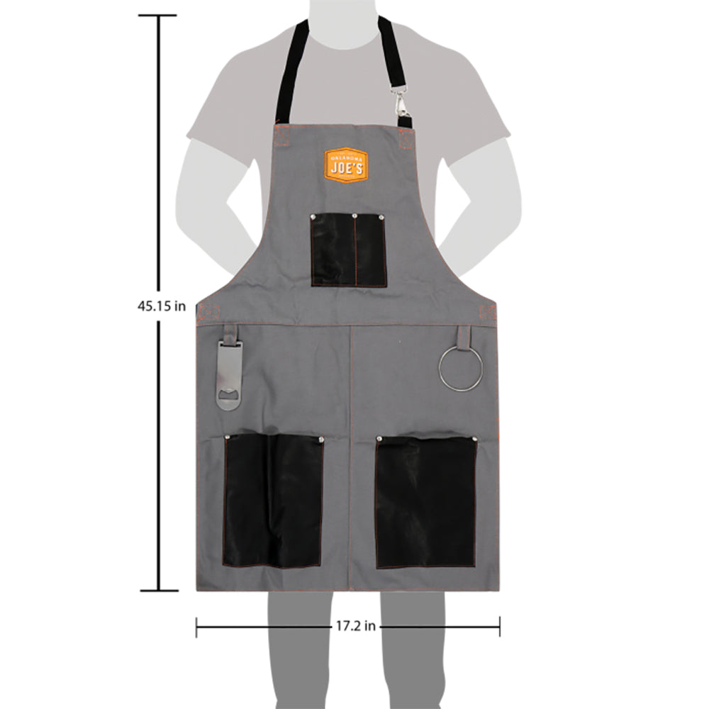 Oklahoma Joe's Canvas & Leather Smoking Apron