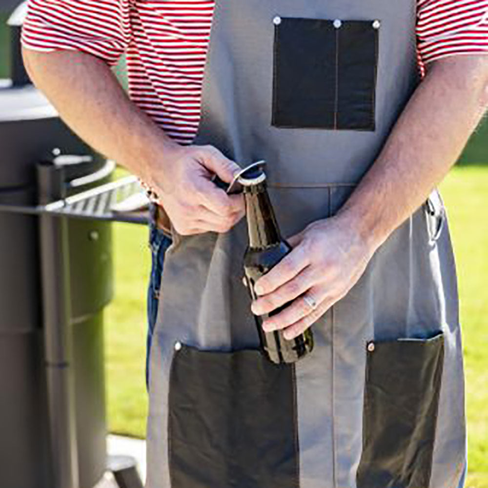 Oklahoma Joe's Canvas & Leather Smoking Apron